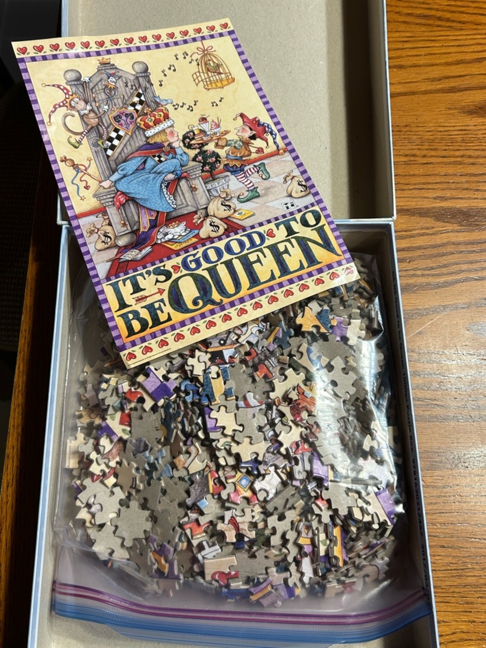 Mary Engelbreit Good to be Queen Illustration Puzzle – 1000 pieces - Picture 2 of 2
